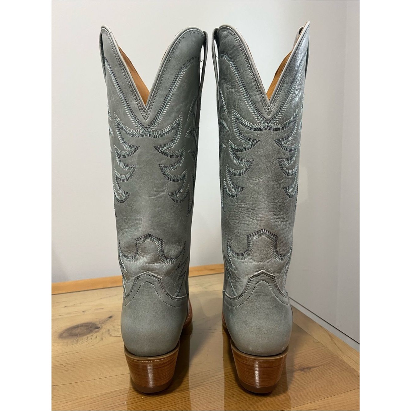Tecovas Annie Slate Blue Leather Cowboy Western Boots Size 10 — image 7 of 7
